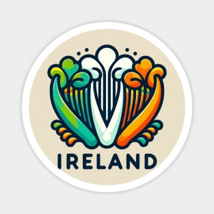 Irish Harp Magnet